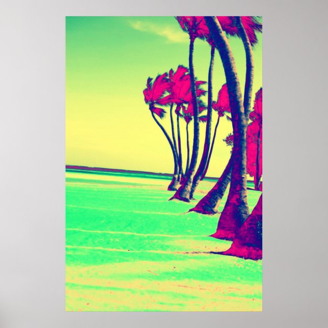 funky Beach design Impressão (Frente)