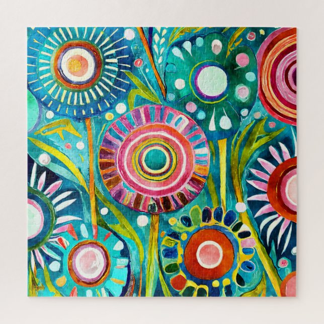 Funky Dandelions Quebra-cabeça (Vertical)