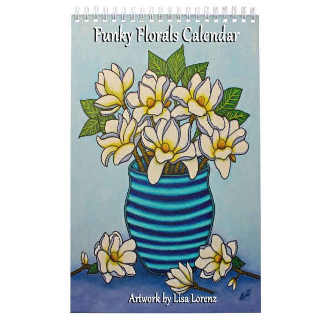 Funky Florals Solteiro Pg. Calendário de Lisa Lore (Capa)