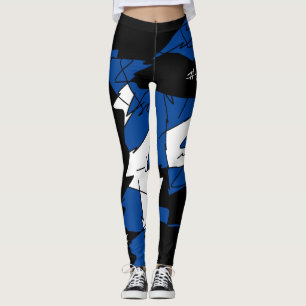 Funky Geometry Abstrato Art Esporte Leggings Vence