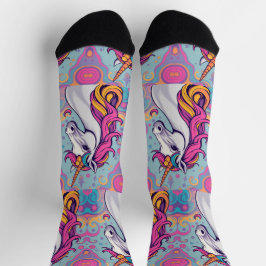 Funky groovy girlie azul-rosa-bebê