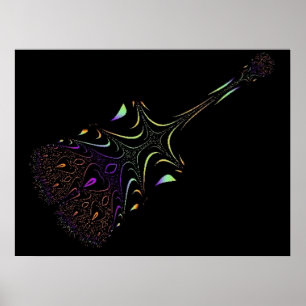 Funky Guitar 8 Impressão