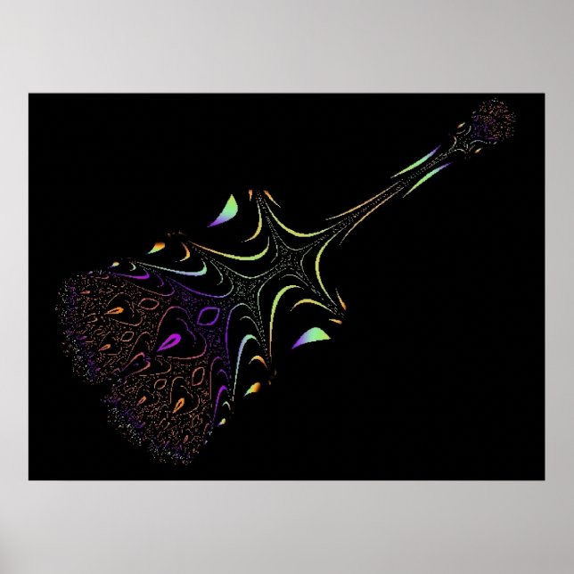 Funky Guitar 8 Impressão (Frente)