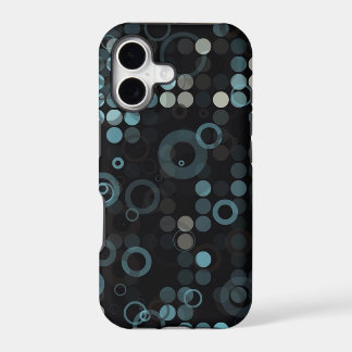 Funky Masculine Cinza Azul Círculo Na moda Geométr