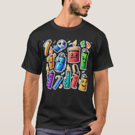 Funny Abstract: #Colorful / (lighters) T-Shirt #4