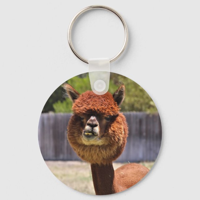 Funny Alpaca Chaveiro (Frente)