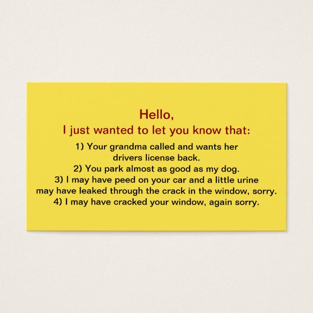 Funny Bad Driver Parking #3 (Frente)