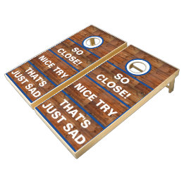 Funny Blue Rustic Dartic Wood Set