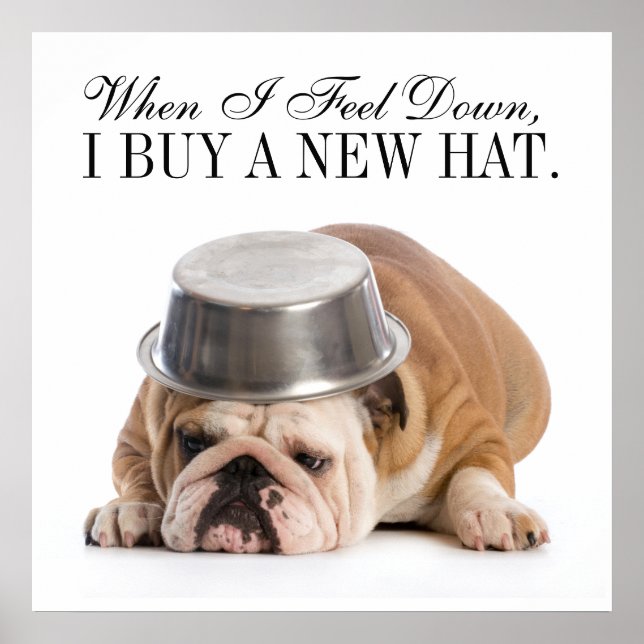 Funny Bulldog Fashion - Poster - srf (Frente)