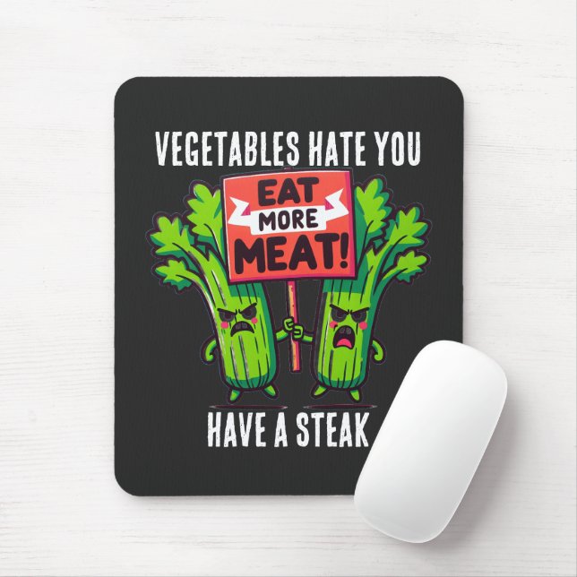funny carnivore Mousepad (Com mouse)