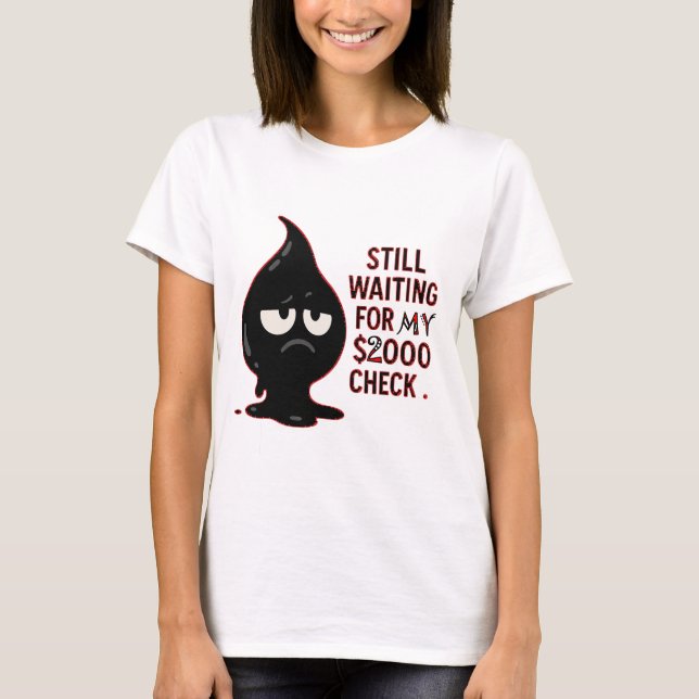 Funny Cat Graphic T-Shirt – Still Waiting For My S (Frente)