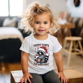 Funny Christmas Raccoon Toddler T-shirt