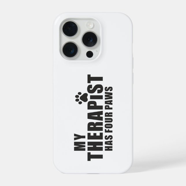 Funny Dog Mom Dad Gift! My Therapist Has Four Paws (Verso)