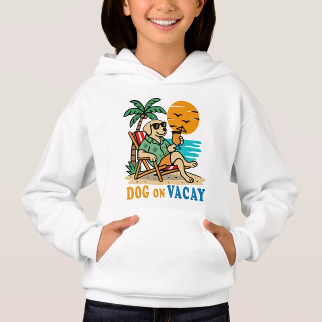 Funny Dog on Vacation T-Shirt | Cute Summer (Frente)