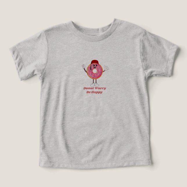 Funny Donut T-Shirt – Donut Worry Be Happy Gift (Design frontal)