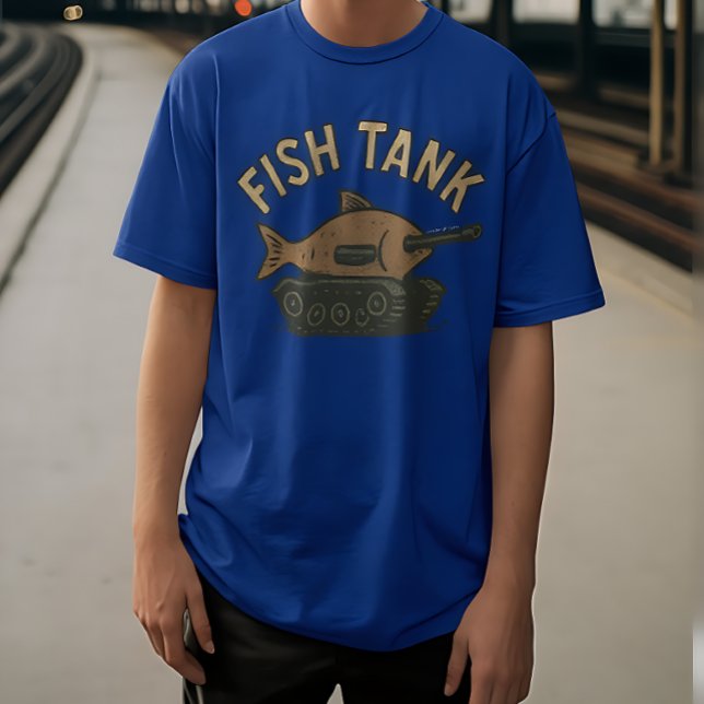 Funny Fish Tank Pun T-Shirt for Aquarium Lovers (Criador carregado)