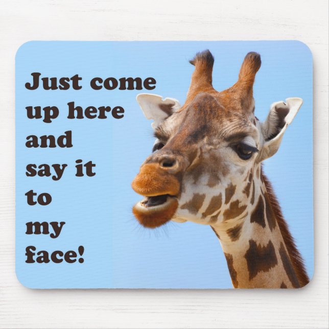 Funny Giraffe Mousepad (Frente)