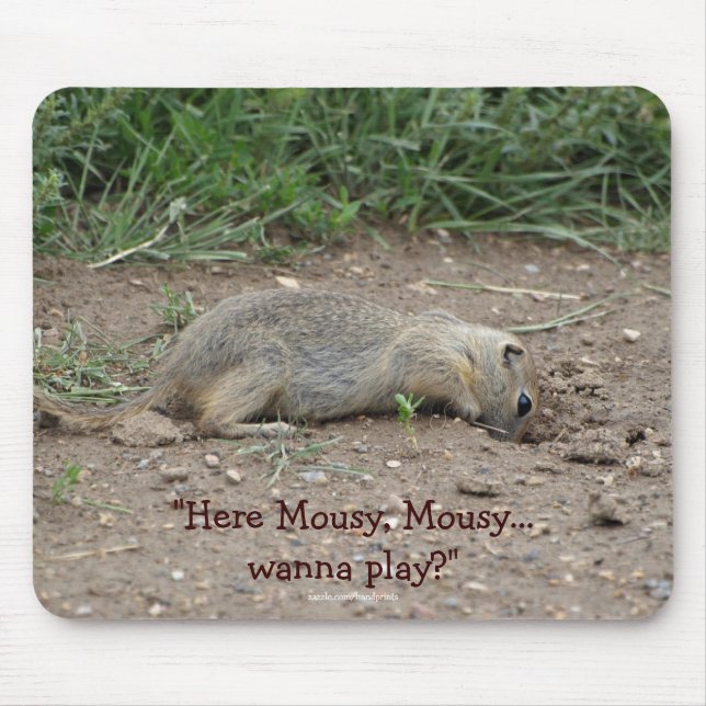 Funny Gopher, Prairie Dog Wildlife Mousepad (Frente)