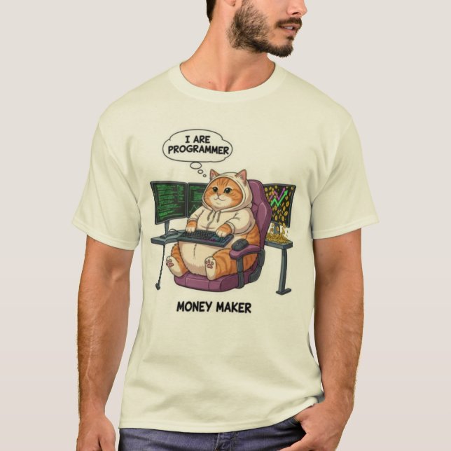 Funny I Are Programmer Grammar Fail Coding T-Shirt (Frente)