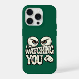 Funny "I'M WATCHING YOU" Retro Eyes Phone Case - D