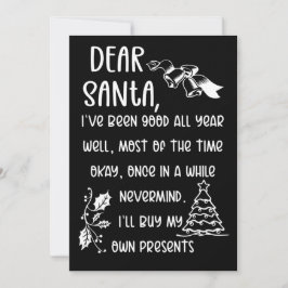 Funny Letter to Santa Christmas Xmas gifts