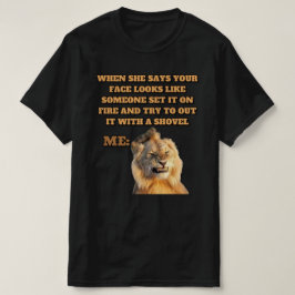 Funny Lion Meme T-shirt Design