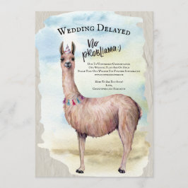 Funny Llama Wedding Adiou Convite