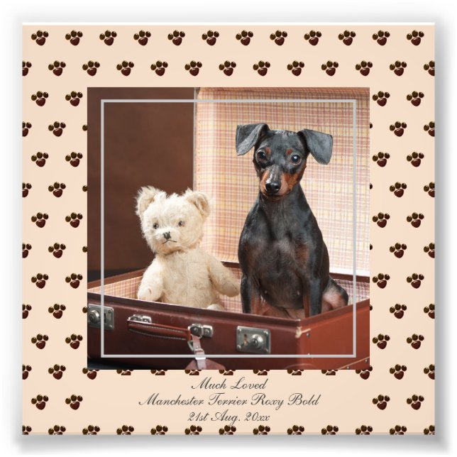 Funny Manchester Terrier FOTO Chamada Keepsael (Frente)