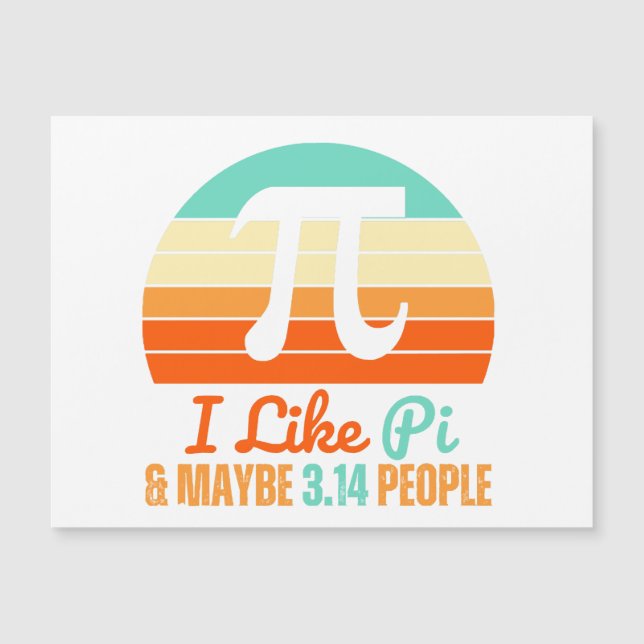 Funny Math Teacher March 14th Pi Day Merch I Like  (Frente)