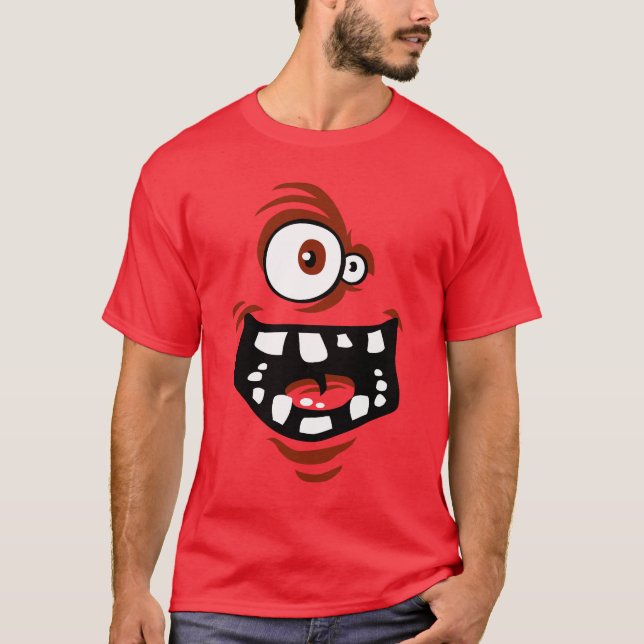 Funny Monster T-shirt red (Frente)