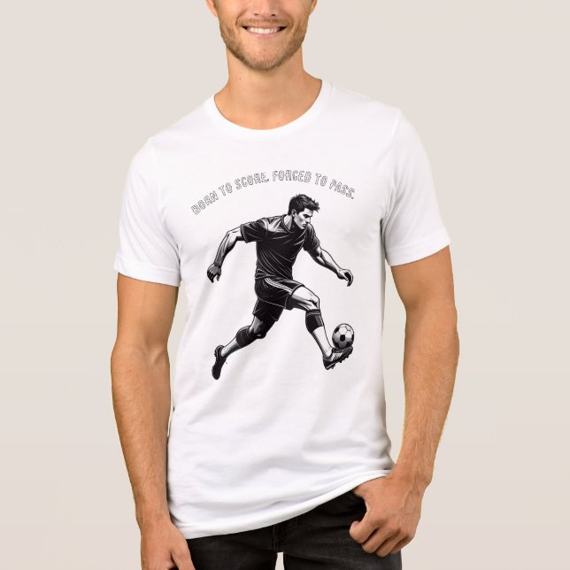 Funny & Motivational Soccer T-Shirt (Frente)