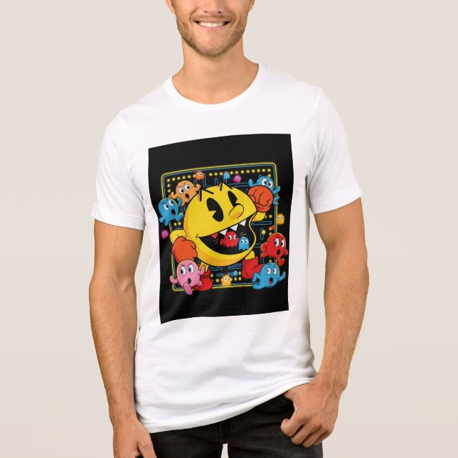 Funny Pac-Man T-Shirt – Retro Arcade Gaming Tee (Frente)