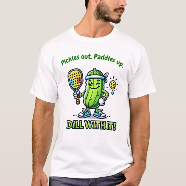 Funny Pickleball Mens Player Tshirts Tops (Frente)