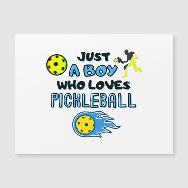 Funny Pickleball Player Just A Boy Who Loves Pickl (Frente)