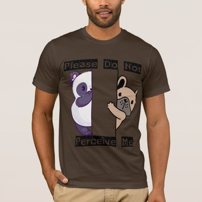 Funny Please Do Not Perceive Me Men's T-Shirt (Frente)