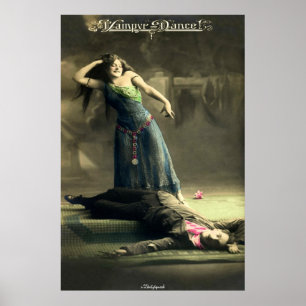 FUNNY POSTERS - VAMPYRE DANCE - VINTAGE & RETRO