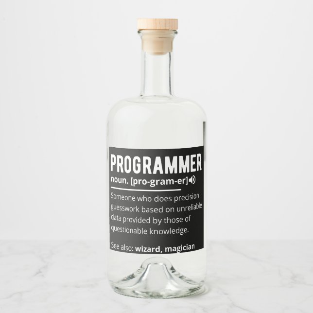 Funny Programmer Code Developer Meaning Definition (Frente)