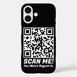 Funny QR Scan Me! Funny Regret Joke 