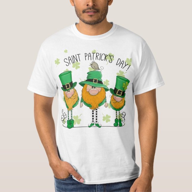 Funny Saint Patrick's Day T-Shirt Irish Shamrock (Frente)