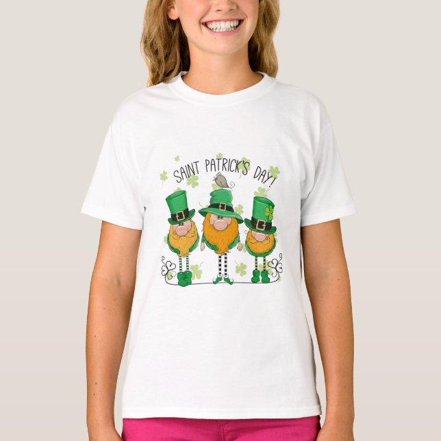 Funny Saint Patrick's Day T-Shirt Irish Shamrock (Frente)