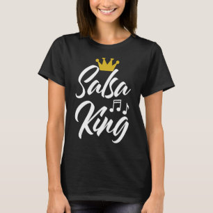 Funny Salsa Dance Camisetas Mulheres Salsa King