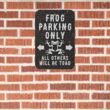 Funny Sapo Parking Sign Vintage Rustic Personaliza