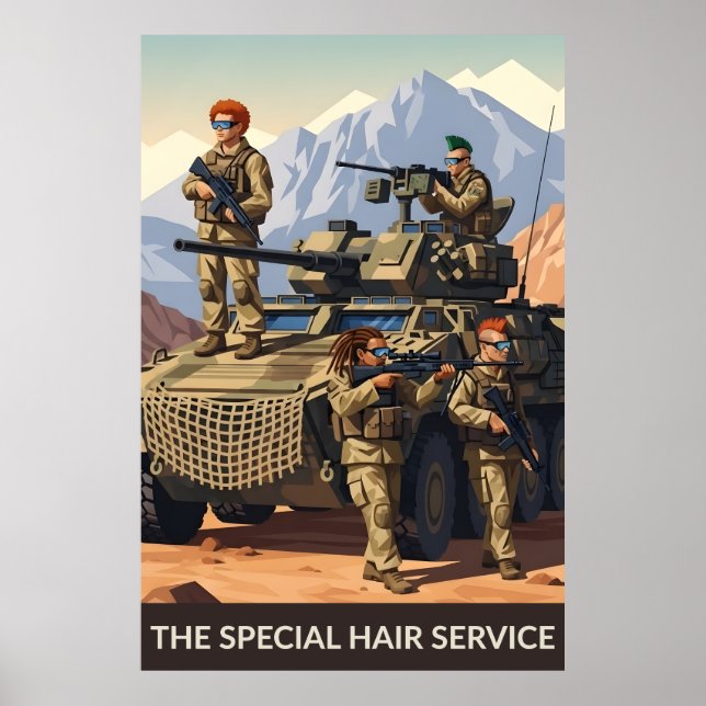 Funny soldiers poster (Frente)