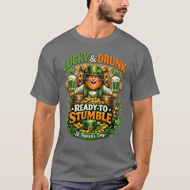 Funny St. Patrick’s Day Shenanigans T-Shirt (Frente)
