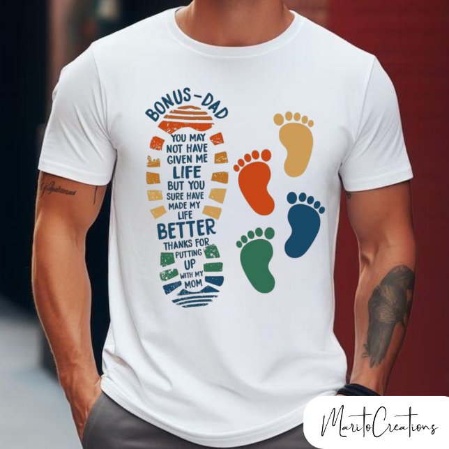 Funny t-shirt with daddy's footprint design (Criador carregado)