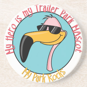 Funny Trailer Park Sandstone Porta copos