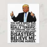Funny Trump Father Birthday Card<br><div class="desc">Funny Trump Father's Day Card,  Perfect Gift For Father's Day and Birthday.
Personalize your own message!</div>