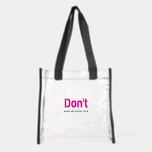 Funny Witty Clever Cool Minimalist Plain Tote Bag