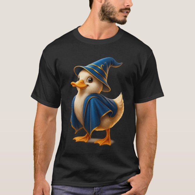 Funny Wizard Duck T-Shirt (Frente)