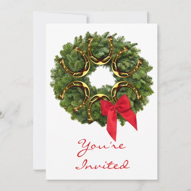 Fúria de Natal com Convite para Ferradas (Frente)